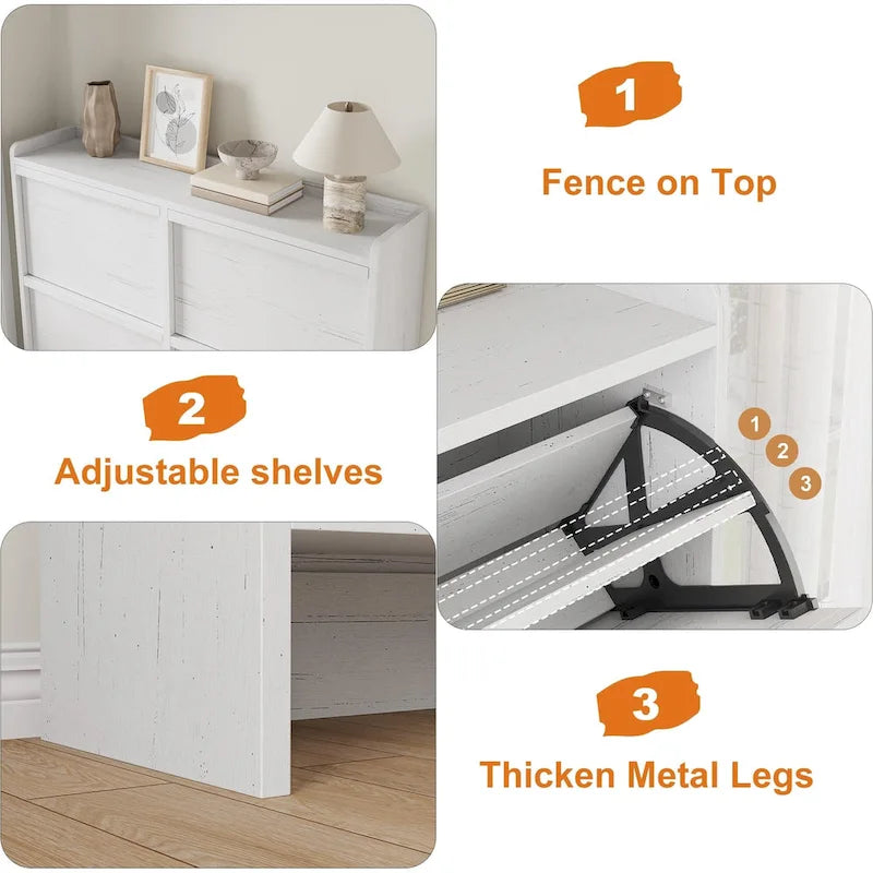 Zapatero con cajones abatibles 3/2/4, mueble moderno para zapatos de entrada, zapatero organizador de madera