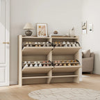 Zapatero con cajones abatibles 3/2/4, mueble moderno para zapatos de entrada, zapatero organizador de madera