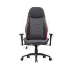 Sillón reclinable de videojuegos de piel sintética negra