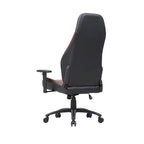Sillón reclinable de videojuegos de piel sintética negra