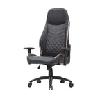 Sillón reclinable de videojuegos de piel sintética negra