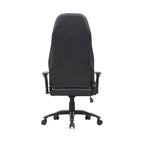 Sillón reclinable de videojuegos de piel sintética negra