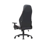 Sillón reclinable de videojuegos de piel sintética negra