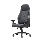 Sillón reclinable de videojuegos de piel sintética negra