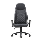 Sillón reclinable de videojuegos de piel sintética negra