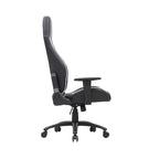 Sillón reclinable de videojuegos de piel sintética negra