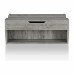 Mesa de centro rústica de madera de 41" con tapa elevable y estantes de almacenamiento