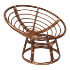 Sillón Papasan de ratán de 42" con cojín capitonado para todo tipo de clima