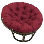 Sillón Papasan de ratán de 42" con cojín capitonado para todo tipo de clima