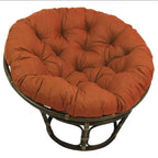 Sillón Papasan de ratán de 42" con cojín capitonado para todo tipo de clima