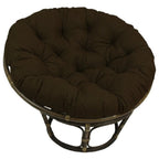 Sillón Papasan de ratán de 42" con cojín capitonado para todo tipo de clima