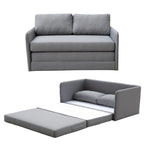 Sofá cama de dos plazas de tela con espuma reversible – 3 colores