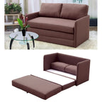 Sofá cama de dos plazas de tela con espuma reversible – 3 colores