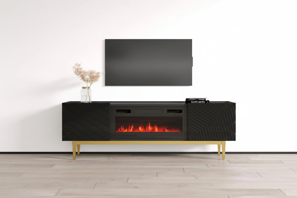 Portillo BL-EF Fireplace TV Stand