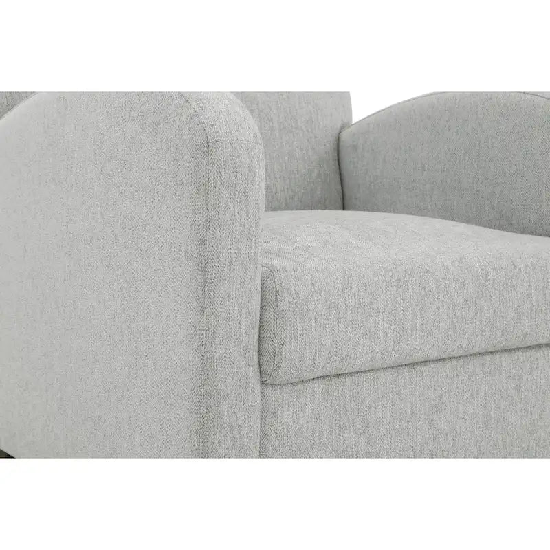 Sillón Aiden con otomana y patas color espresso