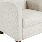 Sillón Aiden con otomana y patas color espresso