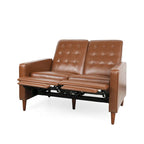 Sofá reclinable biplaza tapizado con sistema pushback