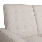 Sofá reclinable biplaza tapizado con sistema pushback