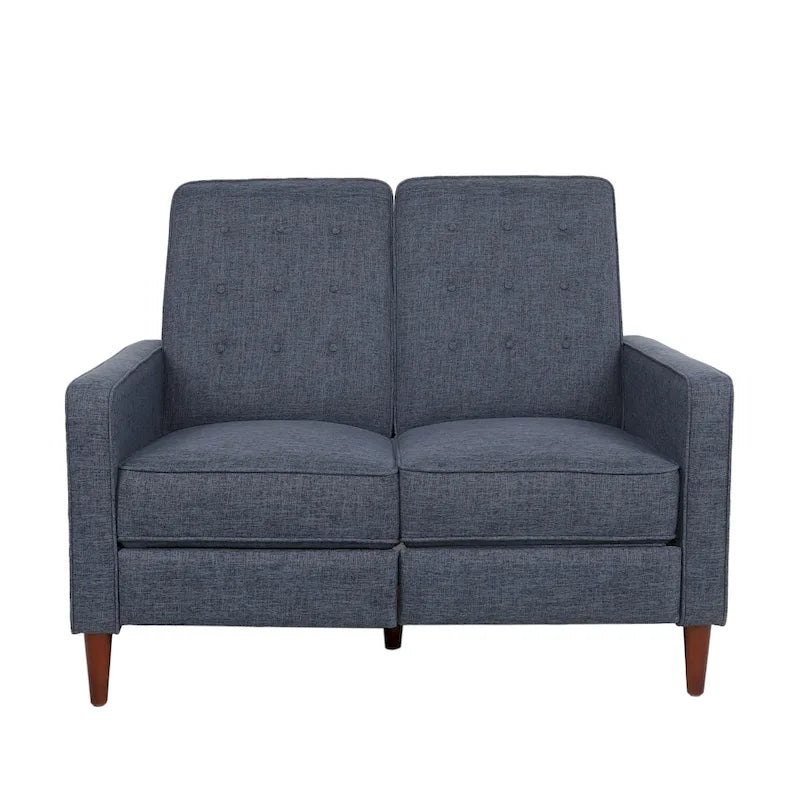 Sofá reclinable biplaza tapizado con sistema pushback