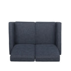 Sofá reclinable biplaza tapizado con sistema pushback