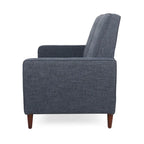 Sofá reclinable biplaza tapizado con sistema pushback