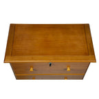Cómoda de 5 cajones grandes de madera maciza 100 % con cerradura