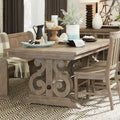 The Gray Barn Manderley Dove Tail Grey Dining Table - dove tail grey