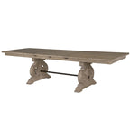 Mesa de comedor extensible de pino con acabado gris Dovetail