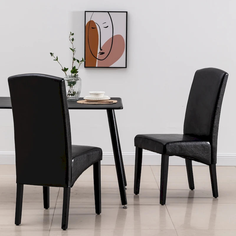 Set de 2 Sillas de Comedor Modernas de Polipiel – 4 Colores