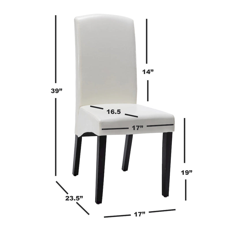 Set de 2 Sillas de Comedor Modernas de Polipiel – 4 Colores