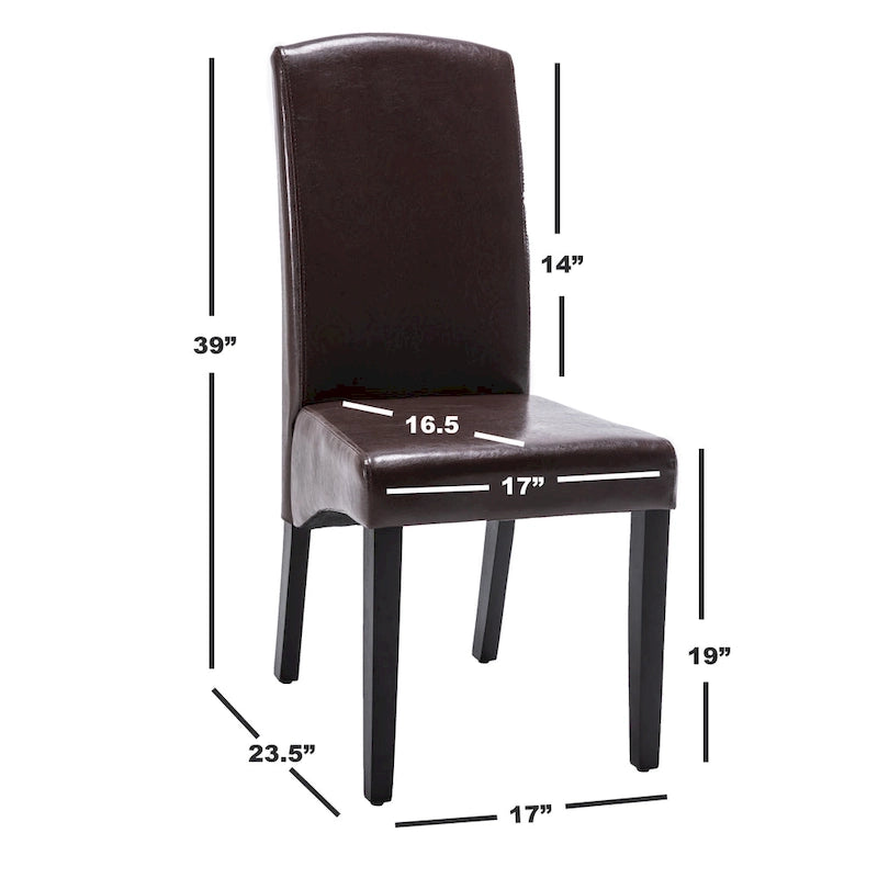 Set de 2 Sillas de Comedor Modernas de Polipiel – 4 Colores