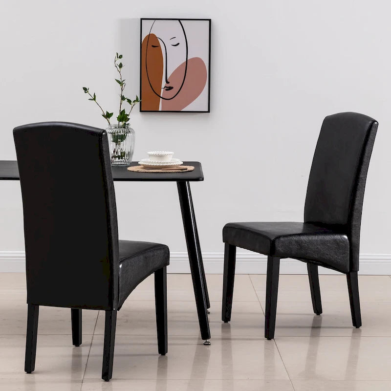 Set de 2 Sillas de Comedor Modernas de Polipiel – 4 Colores