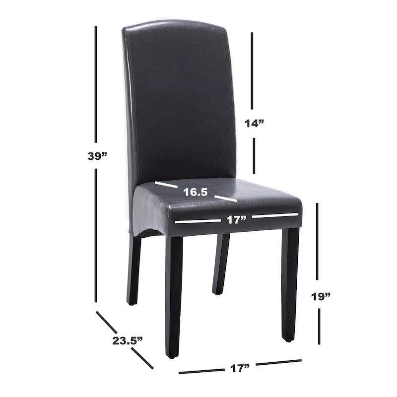 Set de 2 Sillas de Comedor Modernas de Polipiel – 4 Colores