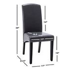Set de 2 Sillas de Comedor Modernas de Polipiel – 4 Colores