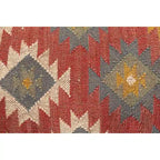 Banco decorativo Southwestern de yute tapizado