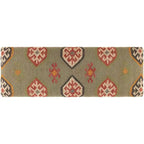 Banco decorativo Southwestern de yute tapizado