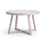 Mesa de comedor redonda de madera maciza clásica Plank and Beam - 47