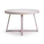 Mesa de comedor redonda de madera maciza clásica Plank and Beam - 47