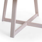 Mesa de comedor redonda de madera maciza clásica Plank and Beam - 47