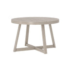Mesa de comedor redonda de madera maciza clásica Plank and Beam - 47