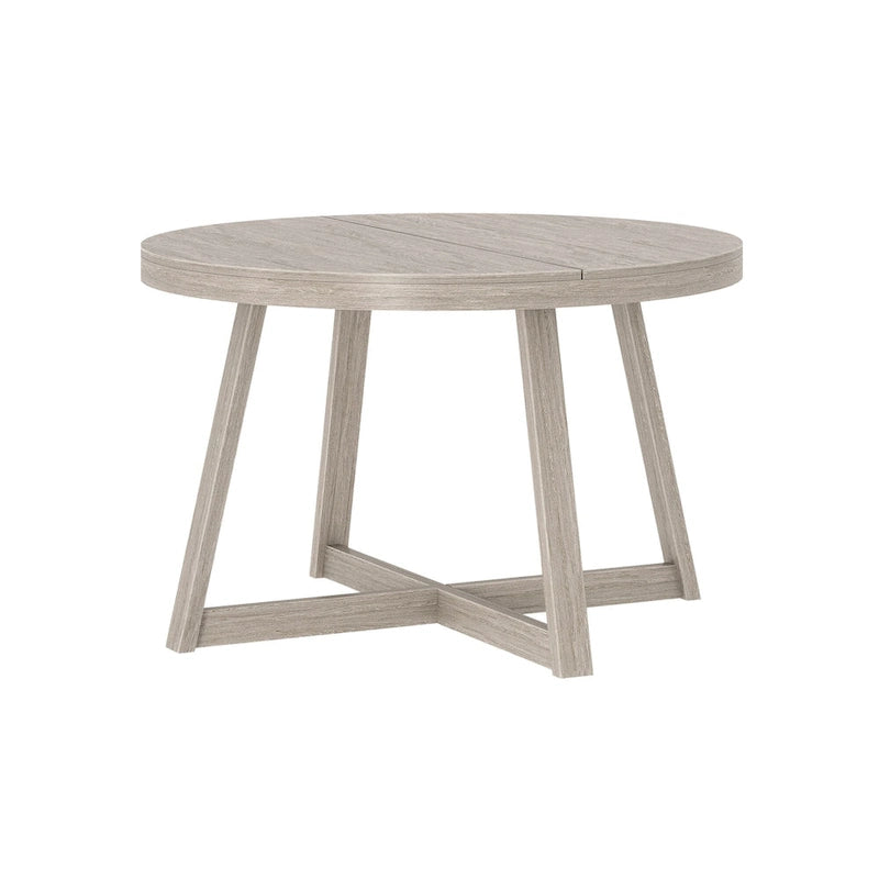 Mesa de comedor redonda de madera maciza clásica Plank and Beam - 47