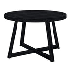 Mesa de comedor redonda de madera maciza clásica Plank and Beam - 47