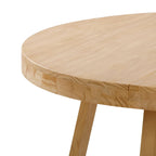 Mesa de comedor redonda de madera maciza clásica Plank and Beam - 47