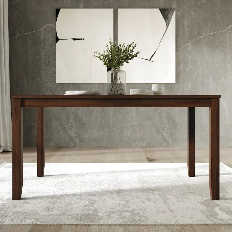 Mesa de comedor minimalista de chapa de madera | Para 6 personas | 5 opciones de color