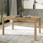 Mesa de comedor minimalista de chapa de madera | Para 6 personas | 5 opciones de color