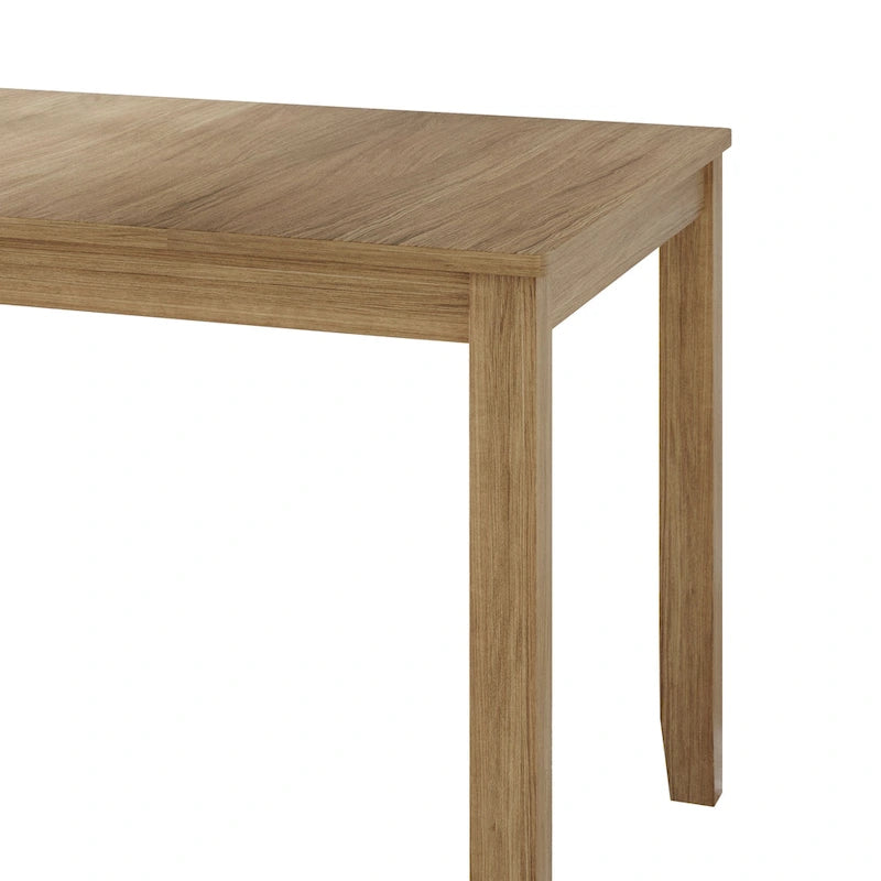Mesa de comedor minimalista de chapa de madera | Para 6 personas | 5 opciones de color