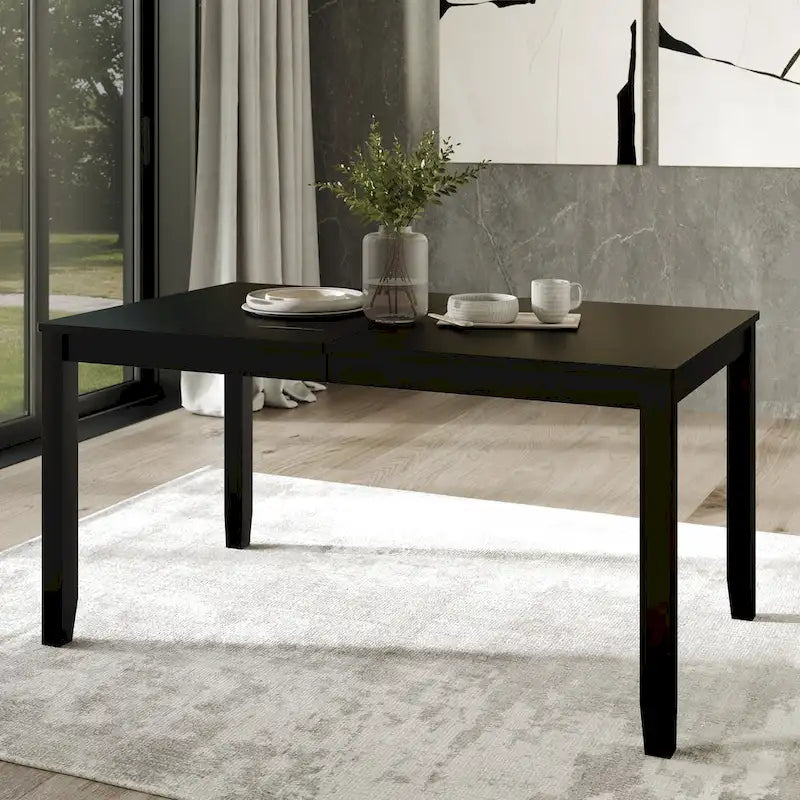 Mesa de comedor minimalista de chapa de madera | Para 6 personas | 5 opciones de color
