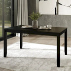 Mesa de comedor minimalista de chapa de madera | Para 6 personas | 5 opciones de color
