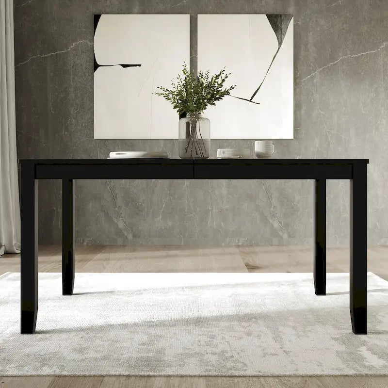 Mesa de comedor minimalista de chapa de madera | Para 6 personas | 5 opciones de color