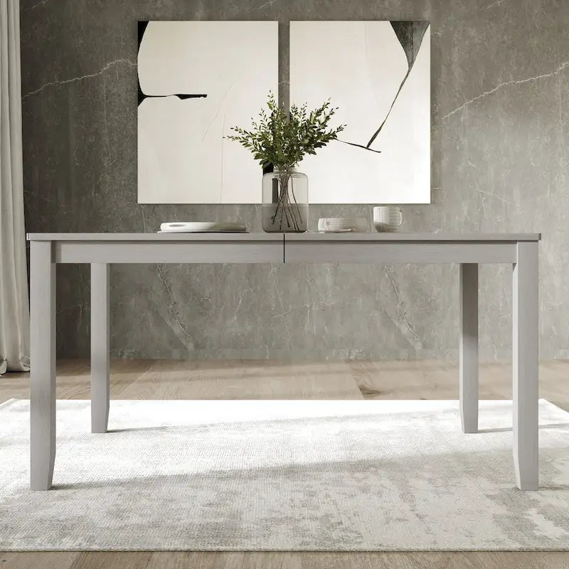 Mesa de comedor minimalista de chapa de madera | Para 6 personas | 5 opciones de color